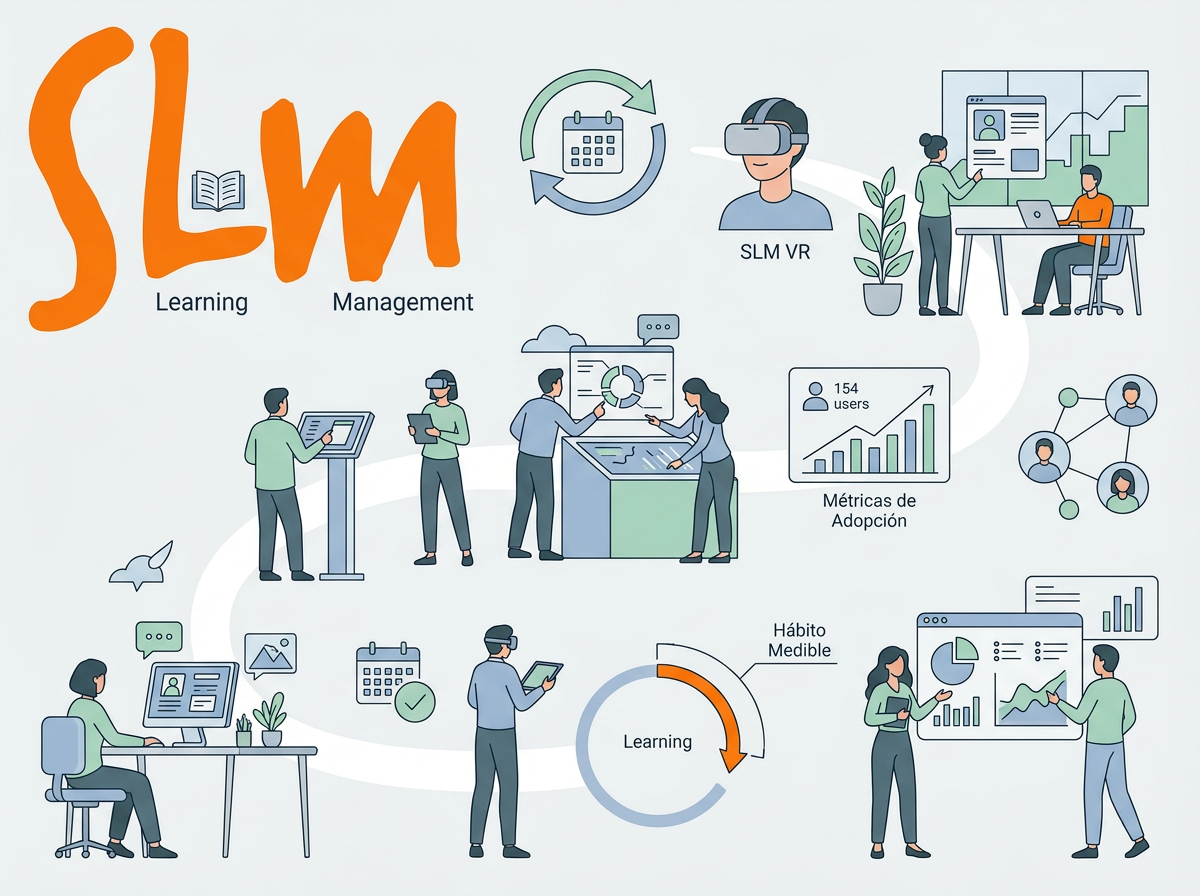 SLM VR — adopción sostenida