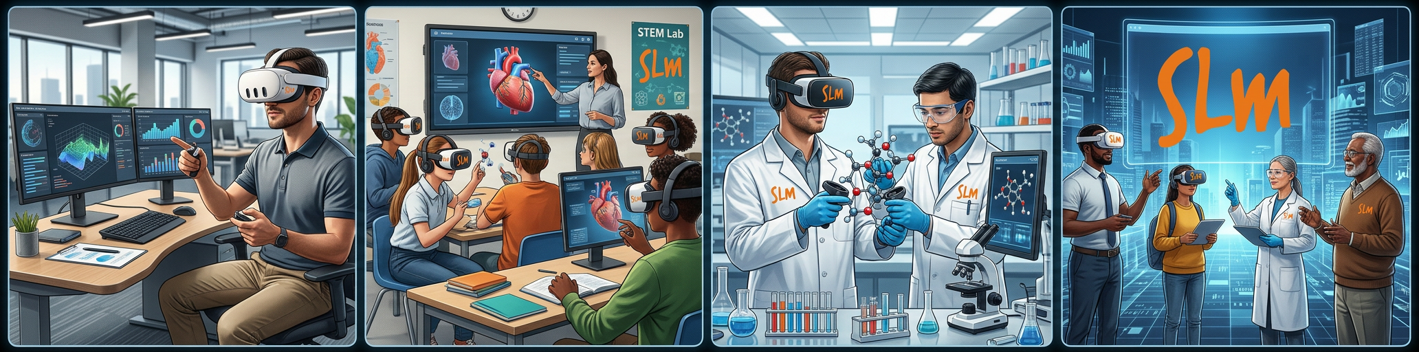 SLM VR — analítica multiformato